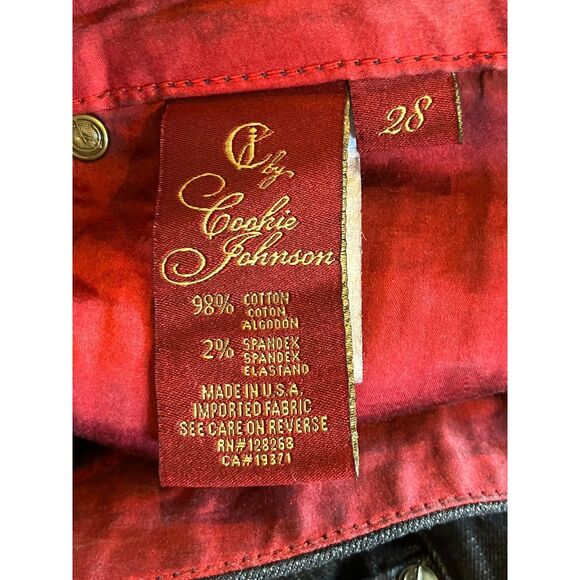 NWT CJ by Cookie Johnson Straight Leg Jeans Dark Wash 28 - Picture 7 of 9